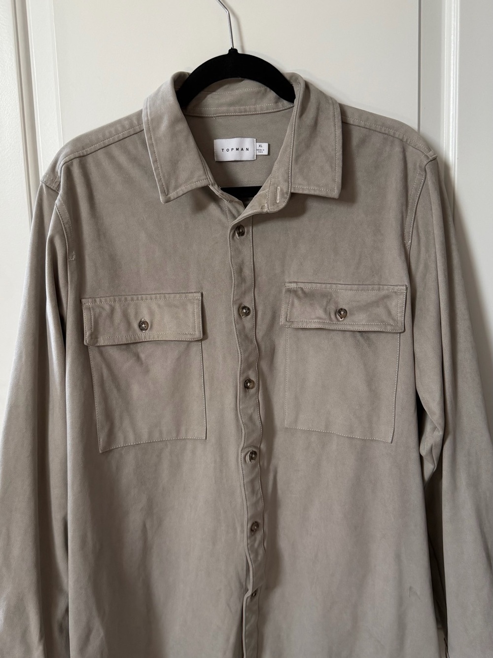 Topman Taupe Utility Shirt Jacket